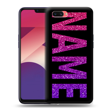 Пластиковый чехол на OPPO A3s с принтом NAME