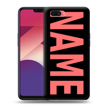 Пластиковый чехол на OPPO A3s с принтом NAME