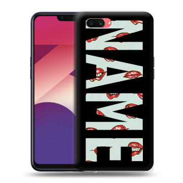 Пластиковый чехол на OPPO A3s с принтом NAME