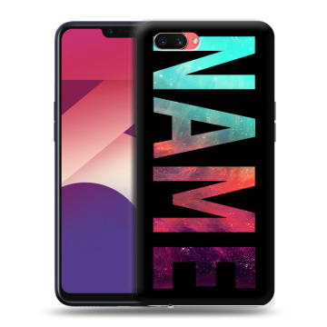 Пластиковый чехол на OPPO A3s с принтом NAME