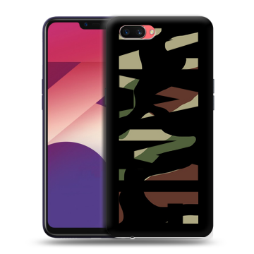 Пластиковый чехол на OPPO A3s с принтом NAME