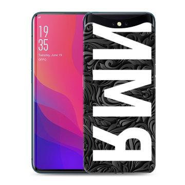 Силиконовый чехол на OPPO Find X с принтом ИМЯ