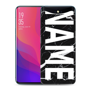 Силиконовый чехол на OPPO Find X с принтом NAME
