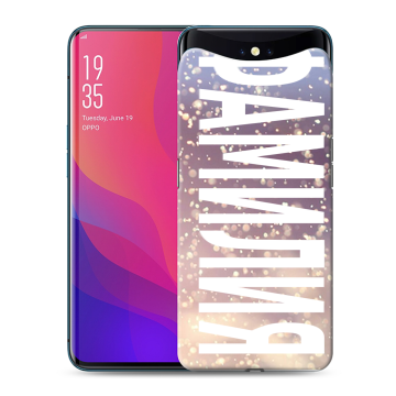 Силиконовый чехол на OPPO Find X с принтом ФАМИЛИЯ