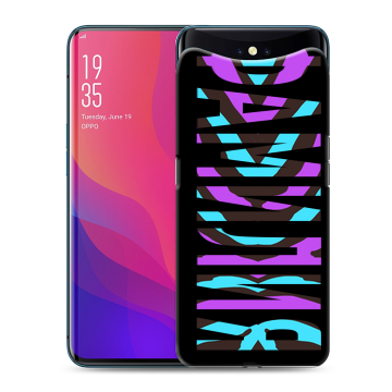 Силиконовый чехол на OPPO Find X с принтом ФАМИЛИЯ