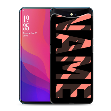Силиконовый чехол на OPPO Find X с принтом NAME