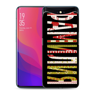 Силиконовый чехол на OPPO Find X с принтом ФАМИЛИЯ