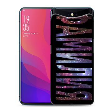 Силиконовый чехол на OPPO Find X с принтом ФАМИЛИЯ