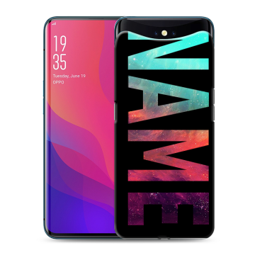Силиконовый чехол на OPPO Find X с принтом NAME