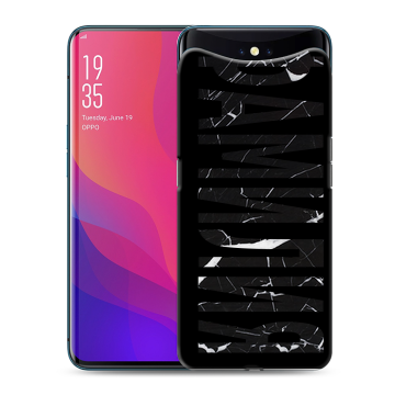 Силиконовый чехол на OPPO Find X с принтом ФАМИЛИЯ