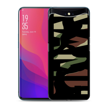 Силиконовый чехол на OPPO Find X с принтом NAME
