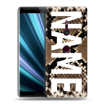 Пластиковый чехол на Sony Xperia XZ3 с принтом NAME