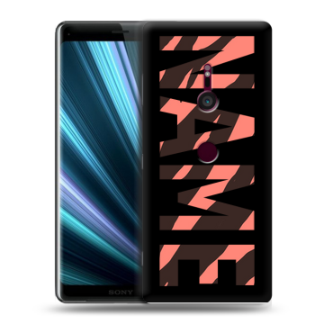 Пластиковый чехол на Sony Xperia XZ3 с принтом NAME