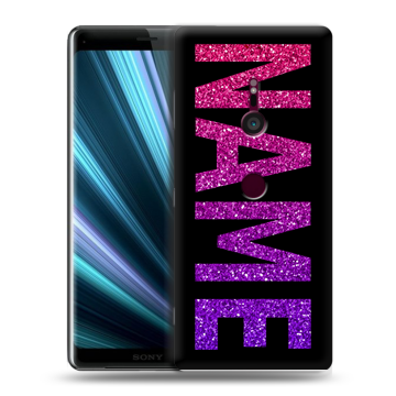 Пластиковый чехол на Sony Xperia XZ3 с принтом NAME