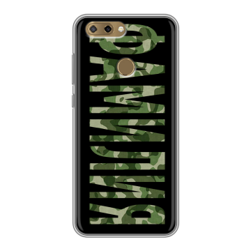 Силиконовый чехол на ZTE Blade V9 Vita с принтом ФАМИЛИЯ