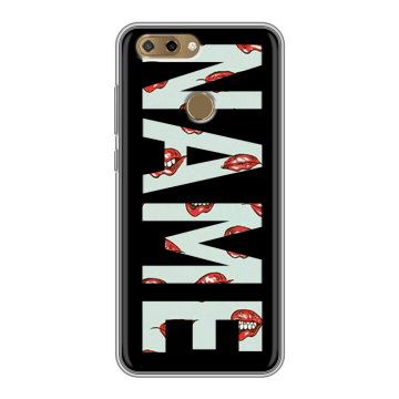 Силиконовый чехол на ZTE Blade V9 Vita с принтом NAME