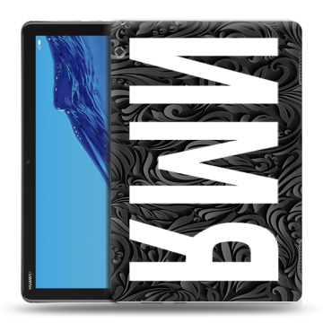 Силиконовый противоударный чехол на Huawei MediaPad T5 с принтом ИМЯ