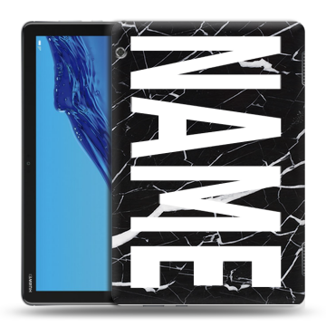 Силиконовый противоударный чехол на Huawei MediaPad T5 с принтом NAME