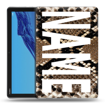 Силиконовый противоударный чехол на Huawei MediaPad T5 с принтом NAME