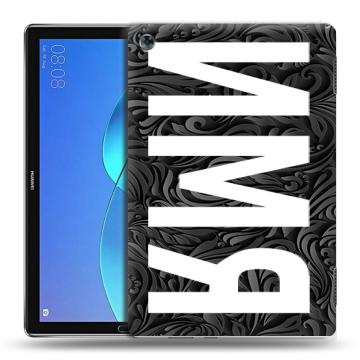 Силиконовый чехол на Huawei MediaPad M5 Lite с принтом ИМЯ