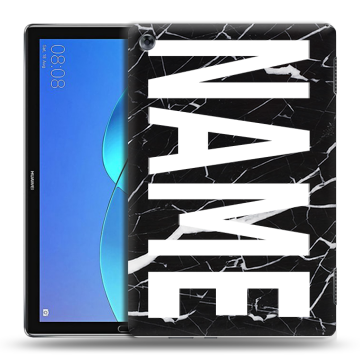Силиконовый чехол на Huawei MediaPad M5 Lite с принтом NAME