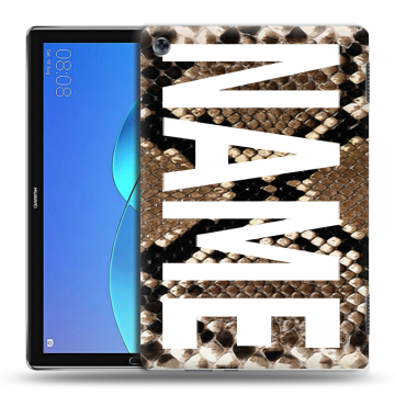 Силиконовый чехол на Huawei MediaPad M5 Lite с принтом NAME