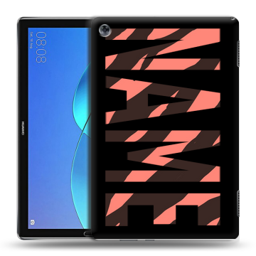 Силиконовый чехол на Huawei MediaPad M5 Lite с принтом NAME