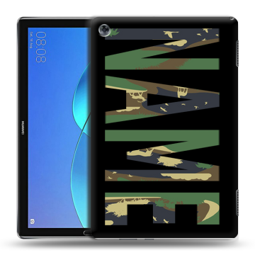 Силиконовый чехол на Huawei MediaPad M5 Lite с принтом NAME