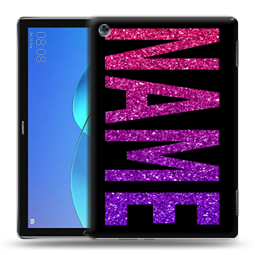Силиконовый чехол на Huawei MediaPad M5 Lite с принтом NAME