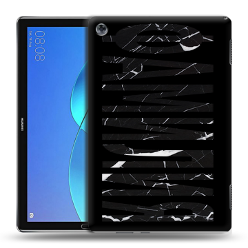 Силиконовый чехол на Huawei MediaPad M5 Lite с принтом ФАМИЛИЯ