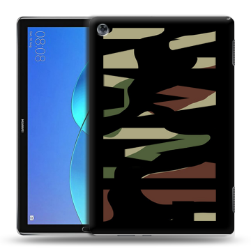 Силиконовый чехол на Huawei MediaPad M5 Lite с принтом NAME