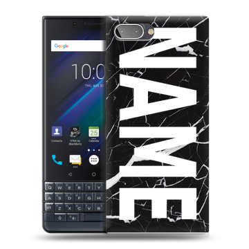 Пластиковый чехол на BlackBerry KEY2 LE с принтом NAME