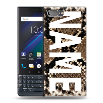 Пластиковый чехол на BlackBerry KEY2 LE с принтом NAME