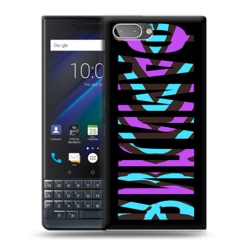 Пластиковый чехол на BlackBerry KEY2 LE с принтом ФАМИЛИЯ