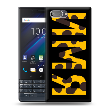 Пластиковый чехол на BlackBerry KEY2 LE с принтом ИМЯ