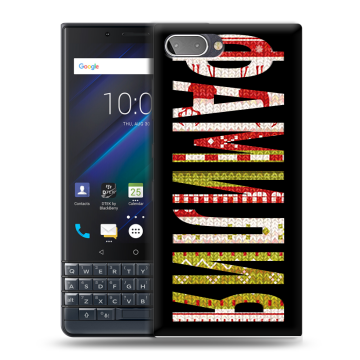 Пластиковый чехол на BlackBerry KEY2 LE с принтом ФАМИЛИЯ