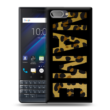 Пластиковый чехол на BlackBerry KEY2 LE с принтом NAME