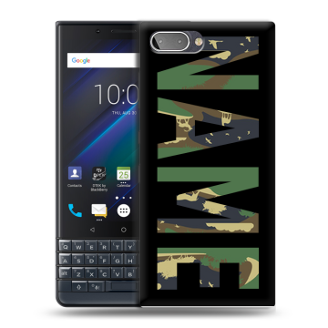 Пластиковый чехол на BlackBerry KEY2 LE с принтом NAME