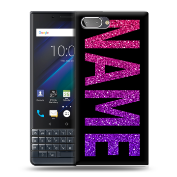 Пластиковый чехол на BlackBerry KEY2 LE с принтом NAME