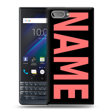 Пластиковый чехол на BlackBerry KEY2 LE с принтом NAME