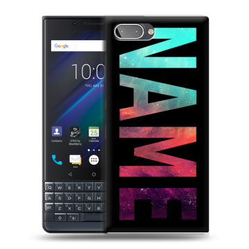 Пластиковый чехол на BlackBerry KEY2 LE с принтом NAME