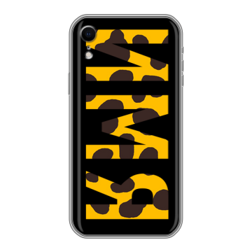 Силиконовый чехол на Iphone Xr с принтом ИМЯ