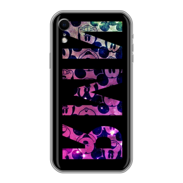 Силиконовый чехол на Iphone Xr с принтом ИМЯ