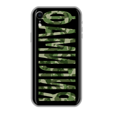 Силиконовый чехол на Iphone Xr с принтом ФАМИЛИЯ