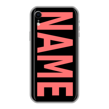 Силиконовый чехол на Iphone Xr с принтом NAME