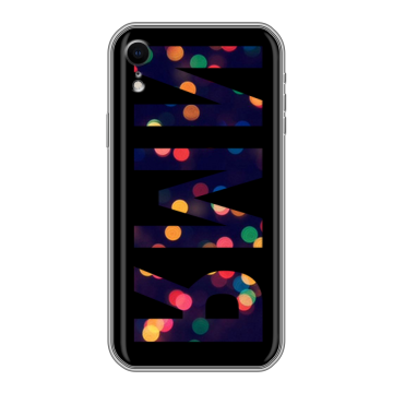 Силиконовый чехол на Iphone Xr с принтом ИМЯ