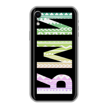 Силиконовый чехол на Iphone Xr с принтом ИМЯ