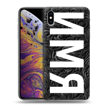 Силиконовый чехол на Iphone Xs Max с принтом ИМЯ