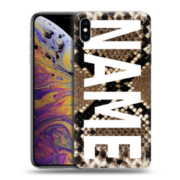 Силиконовый чехол на Iphone Xs Max с принтом NAME