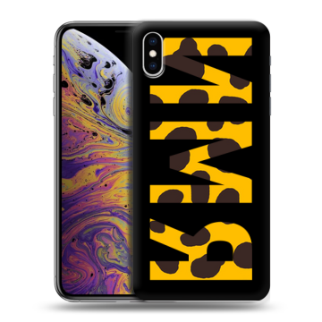 Силиконовый чехол на Iphone Xs Max с принтом ИМЯ
